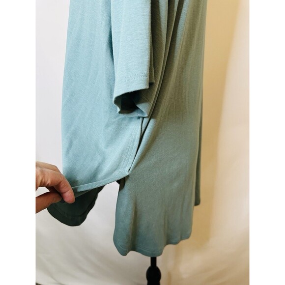 L.L. Bean Pima Cotton ReStore Short Sleeve Top Sea Pine Shirt‎ Women's XL NWT - Picture 5 of 11